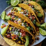Black Bean and Corn Vegetarian Tacos