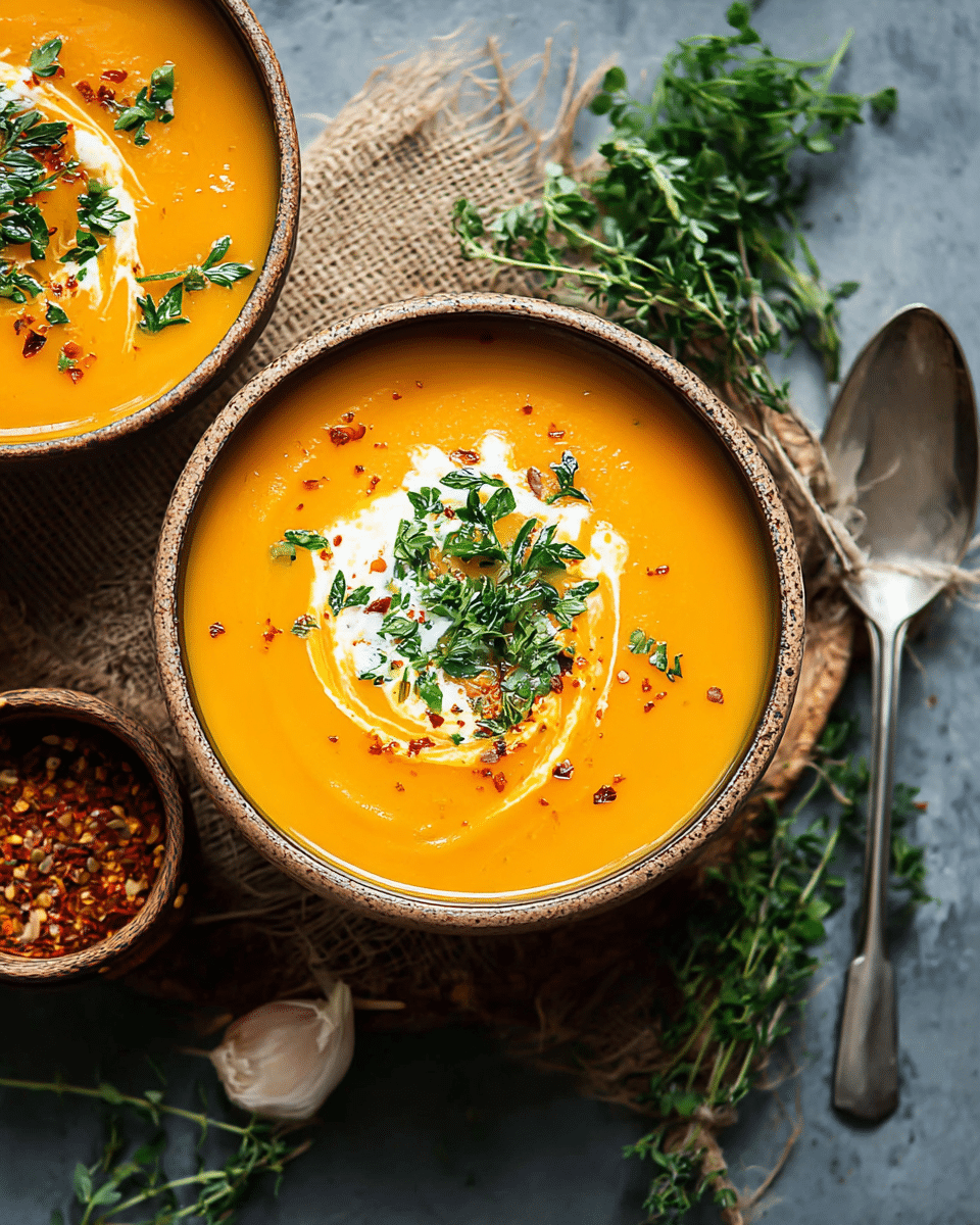 Butternut Squash and Sweet Potato Soup