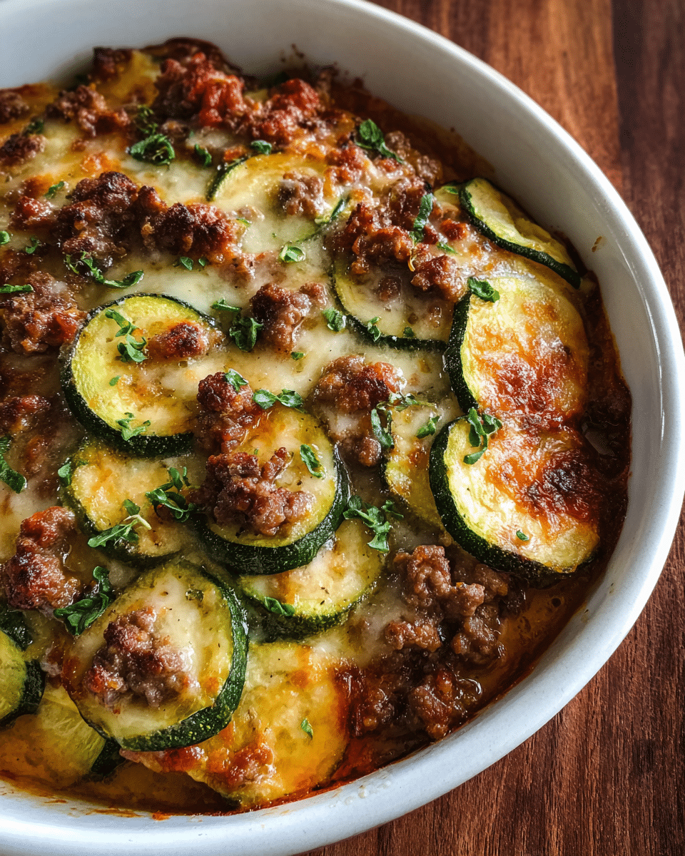 Ground Beef Zucchini Casserole