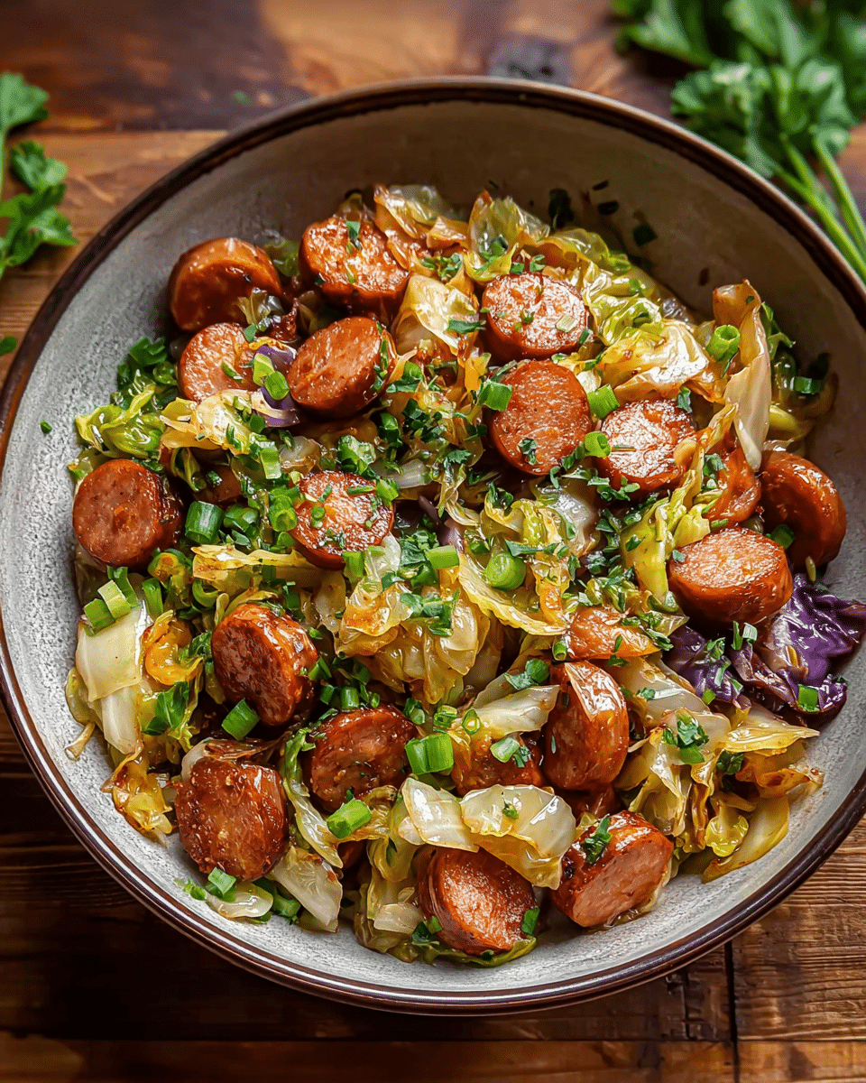 Sausage and Cabbage Stir-Fry