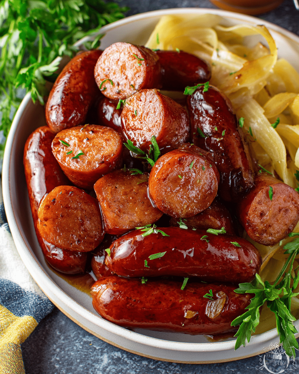 Slow Cooker Mississippi Kielbasa