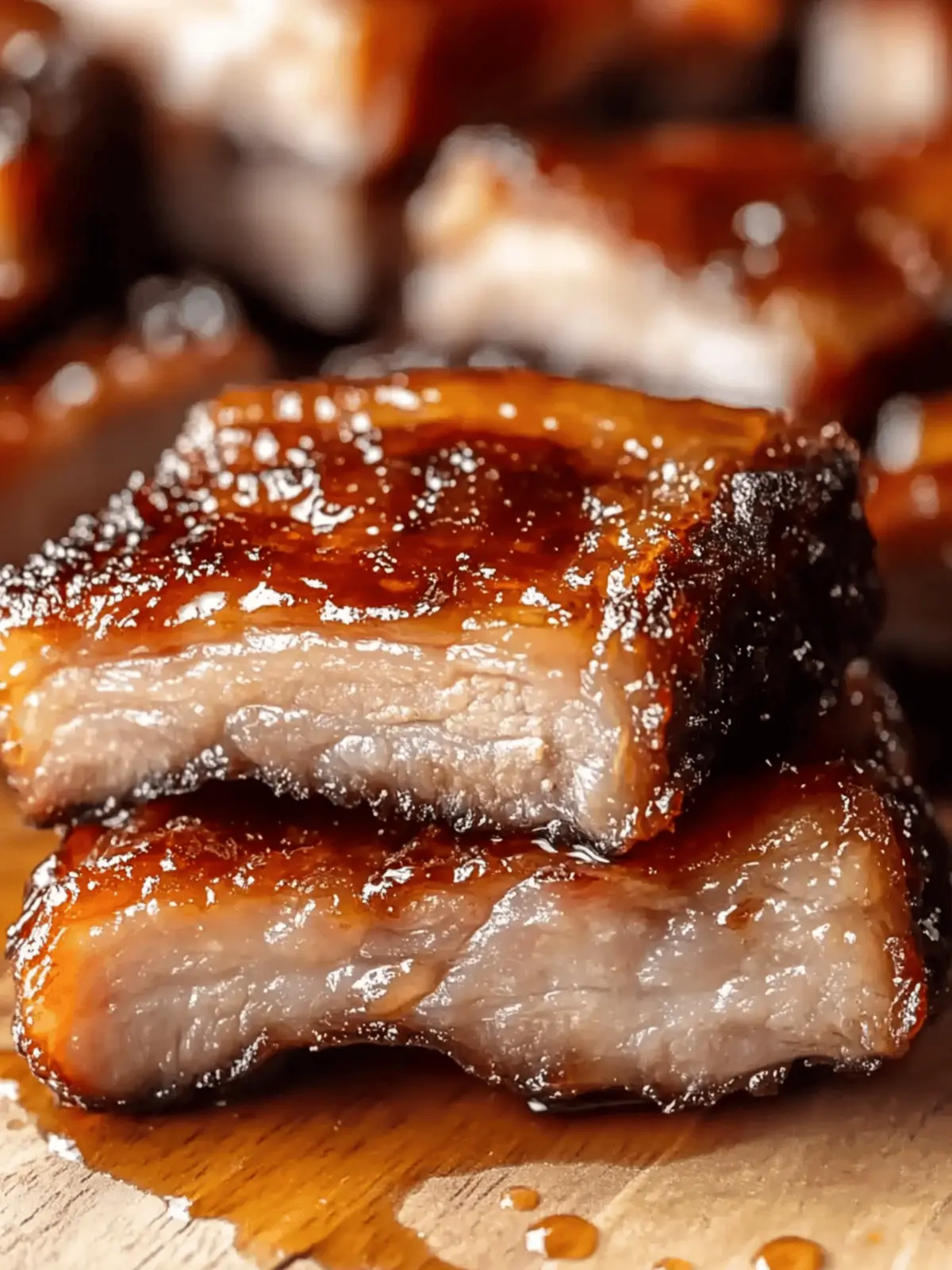 Honey Glazed Crispy Pork Belly