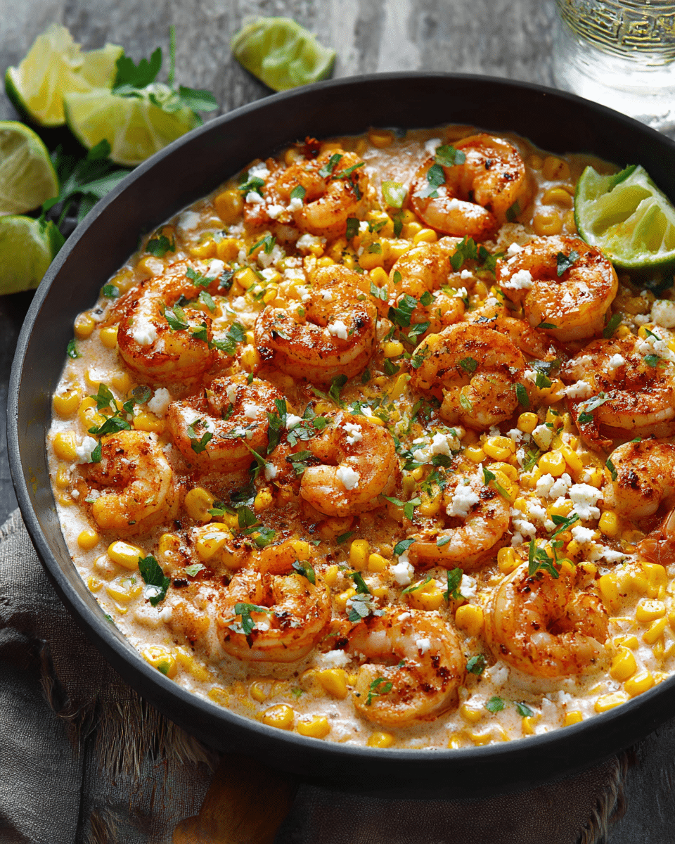 Garlic-Butter Shrimp and Sweet Corn Medley