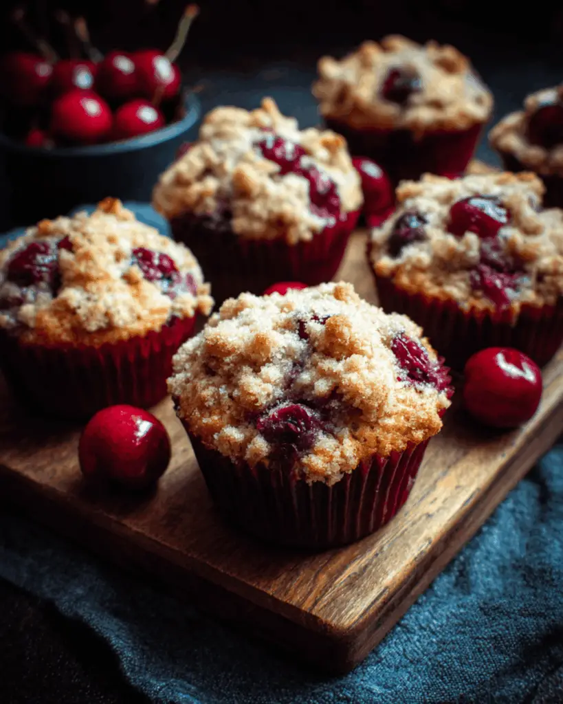 Cherry Cobbler Muffins