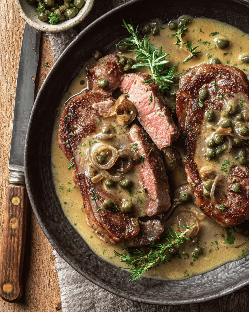 Grilled Garlic and Herb Lamb Steaks