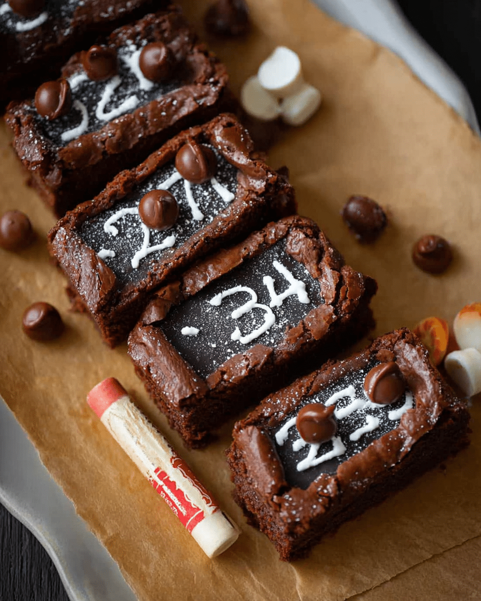 Chalkboard Brownies
