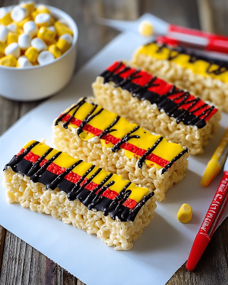 Ruler Rice Krispies Treats