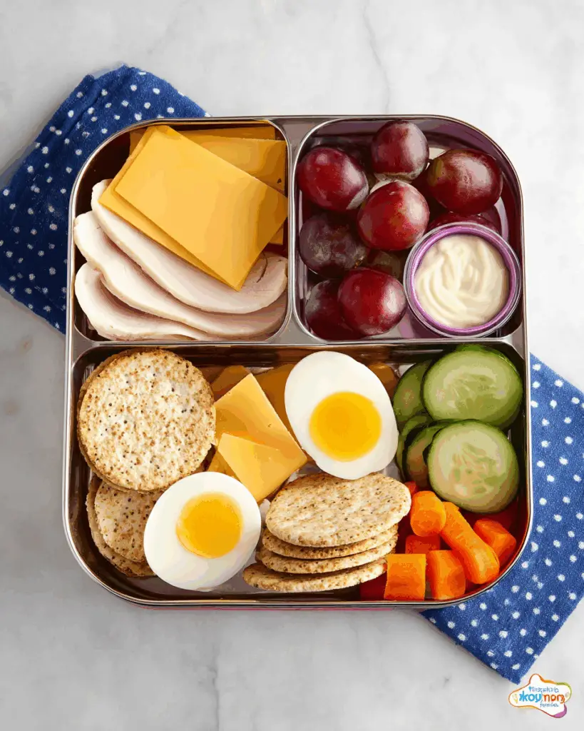 Turkey and Cheese Cracker Stackers