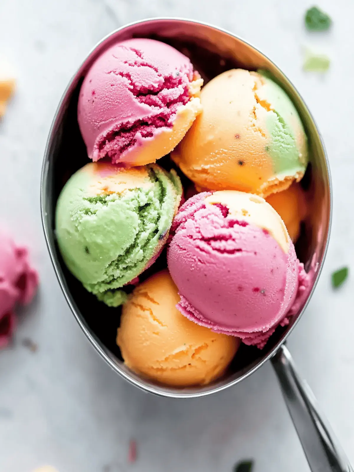 Homemade Rainbow Sherbet: A Colorful Summer Delight