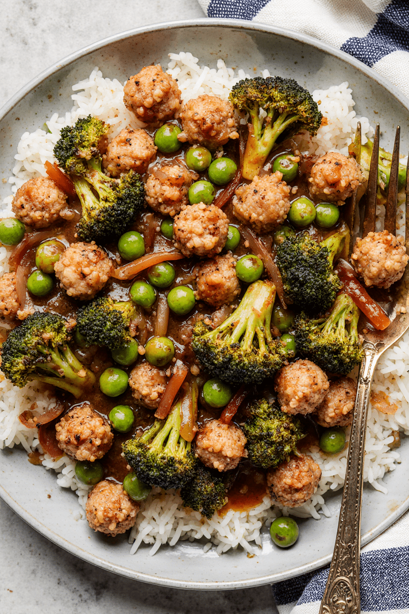 Teriyaki Turkey Rice Bowl
