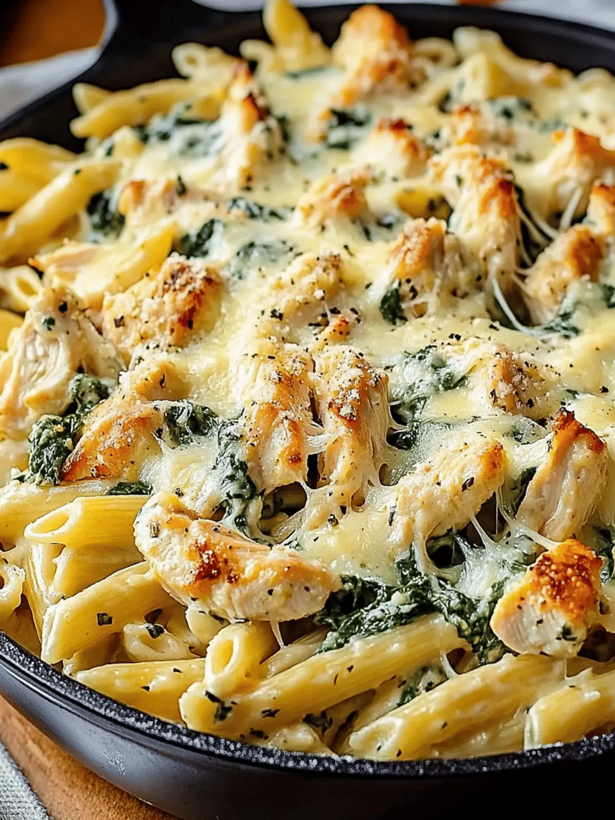 Spinach Dip Chicken Pasta with Easy Recipes with Rotisserie Chicken