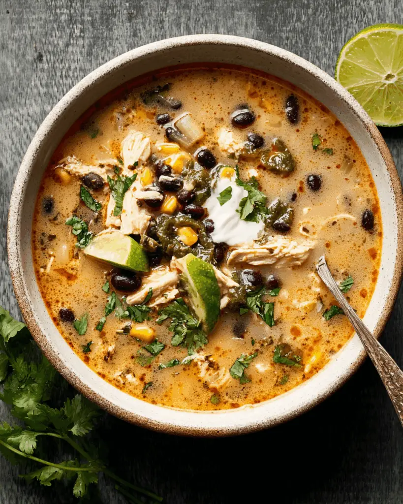 Easy Chicken Poblano Soup