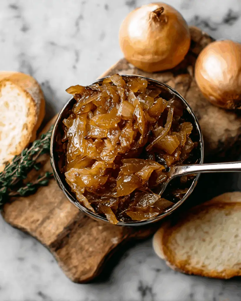 Balsamic Dijon Caramelized Onion Burger