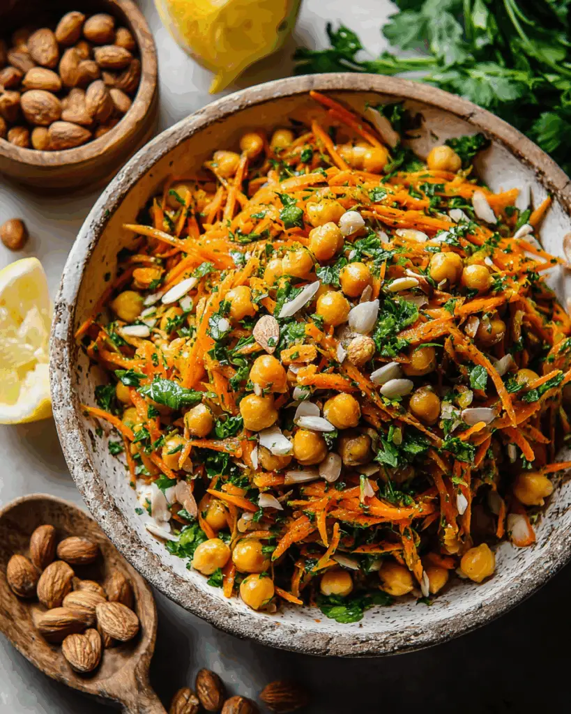 Moroccan Carrot and Chickpea Salad