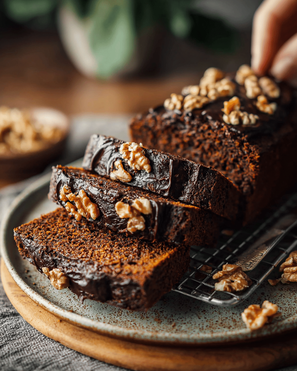 Chocolate Walnut Banana Bread