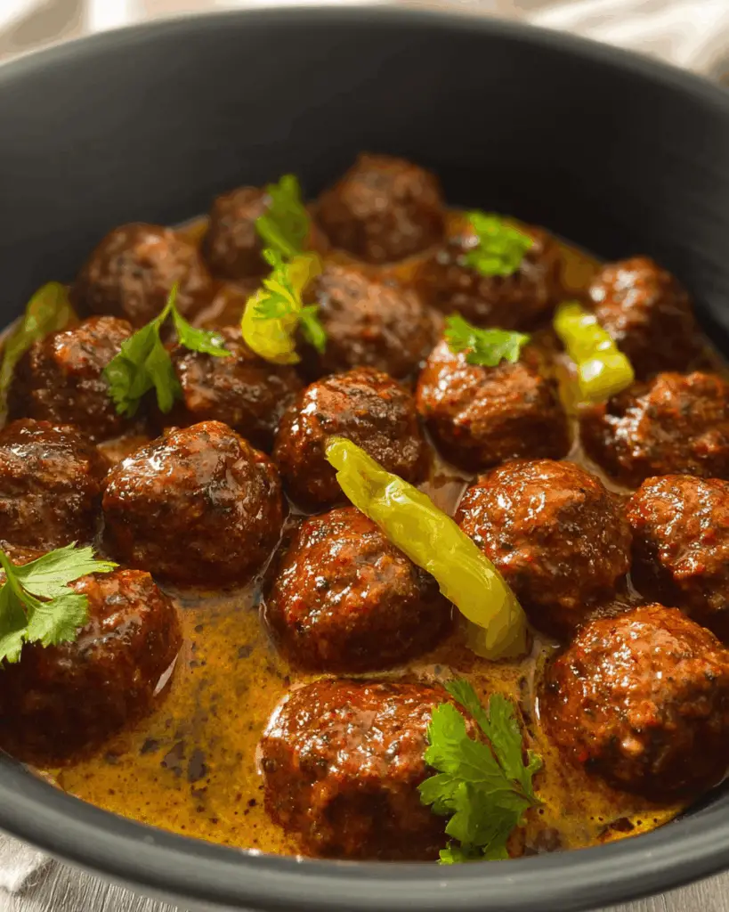 Slow Cooker Mississippi Meatballs