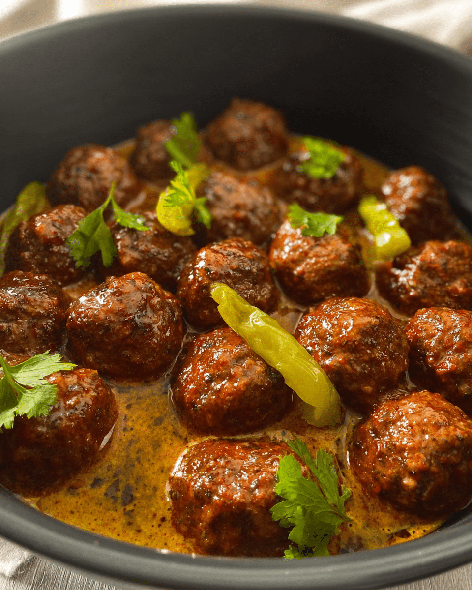 Slow Cooker Mississippi Meatballs