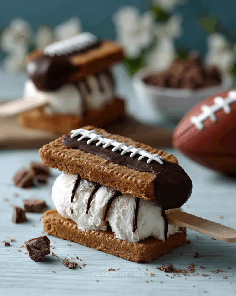 Football Ice Cream Sandwiches