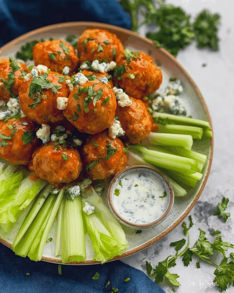 Buffalo Chicken Meatballs