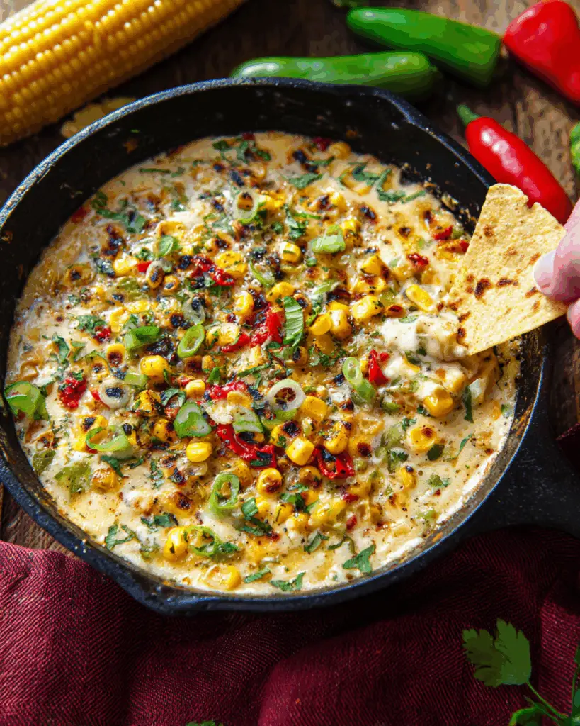 Roasted Corn Queso Fundido