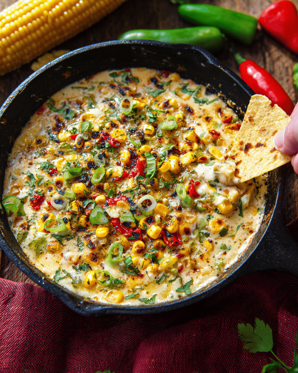 Roasted Corn Queso Fundido