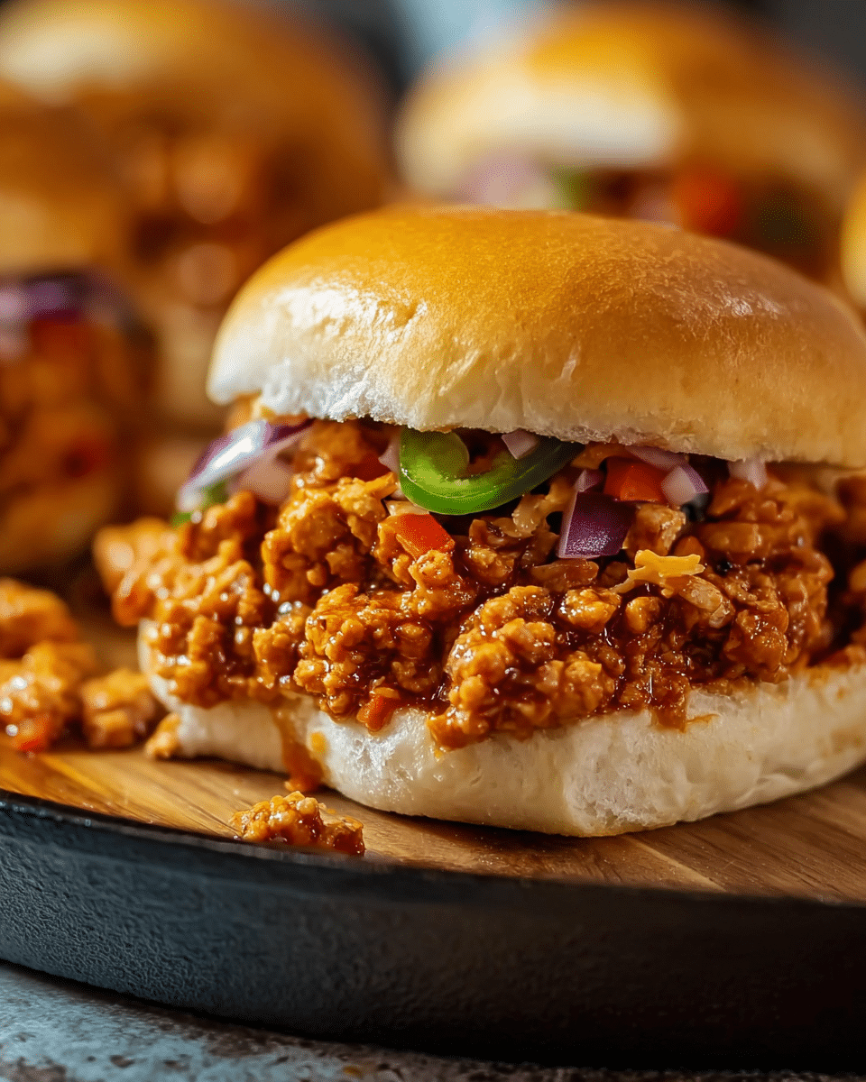 Delicious Cajun Chicken Sloppy Joes