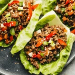 Asian-Style Ground Beef Lettuce Wraps