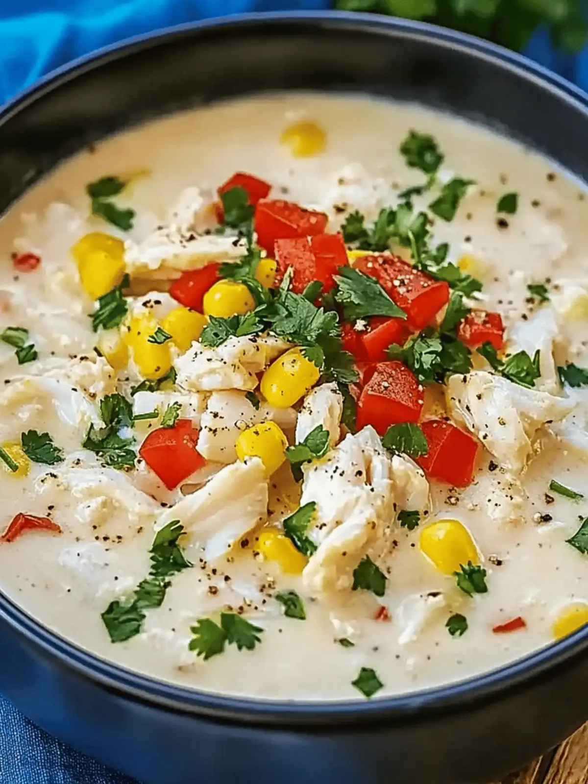 Delicious Creamy White Crab Chili