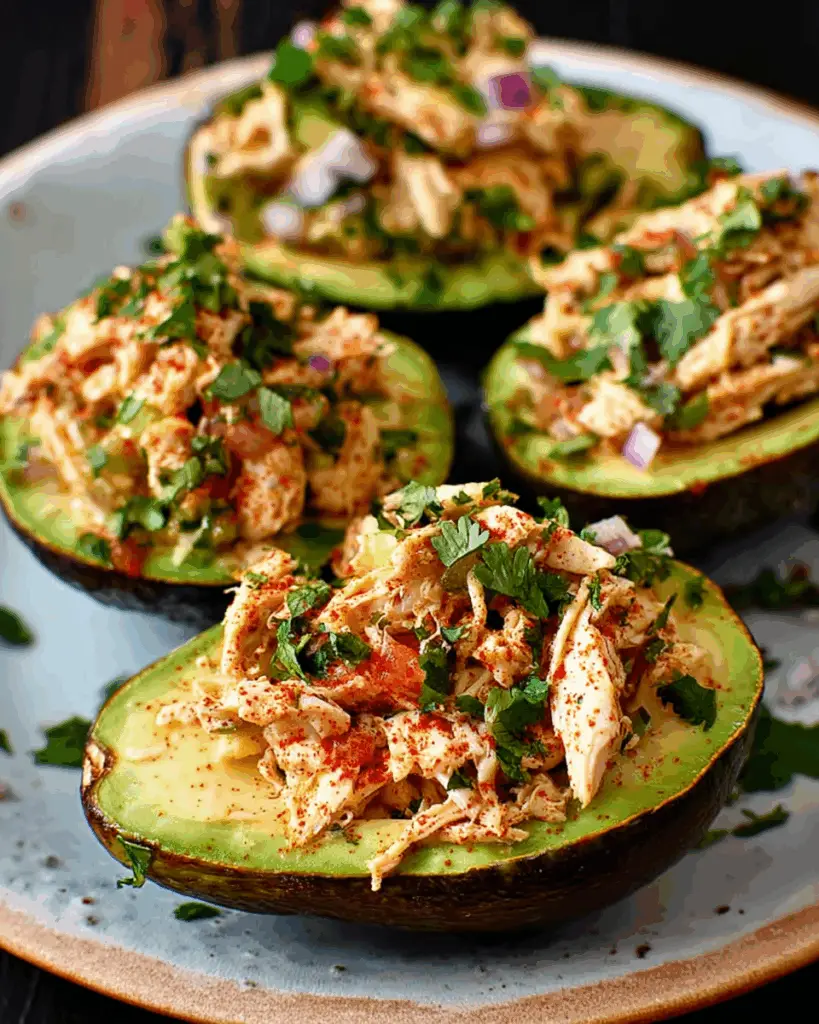 Mexi Chicken Avocado Cups