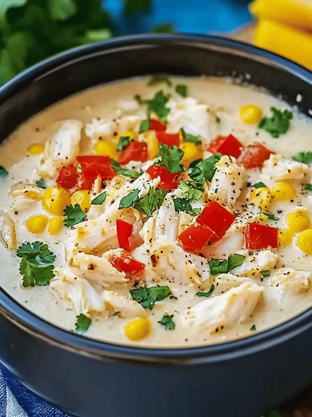 Delicious Creamy White Crab Chili