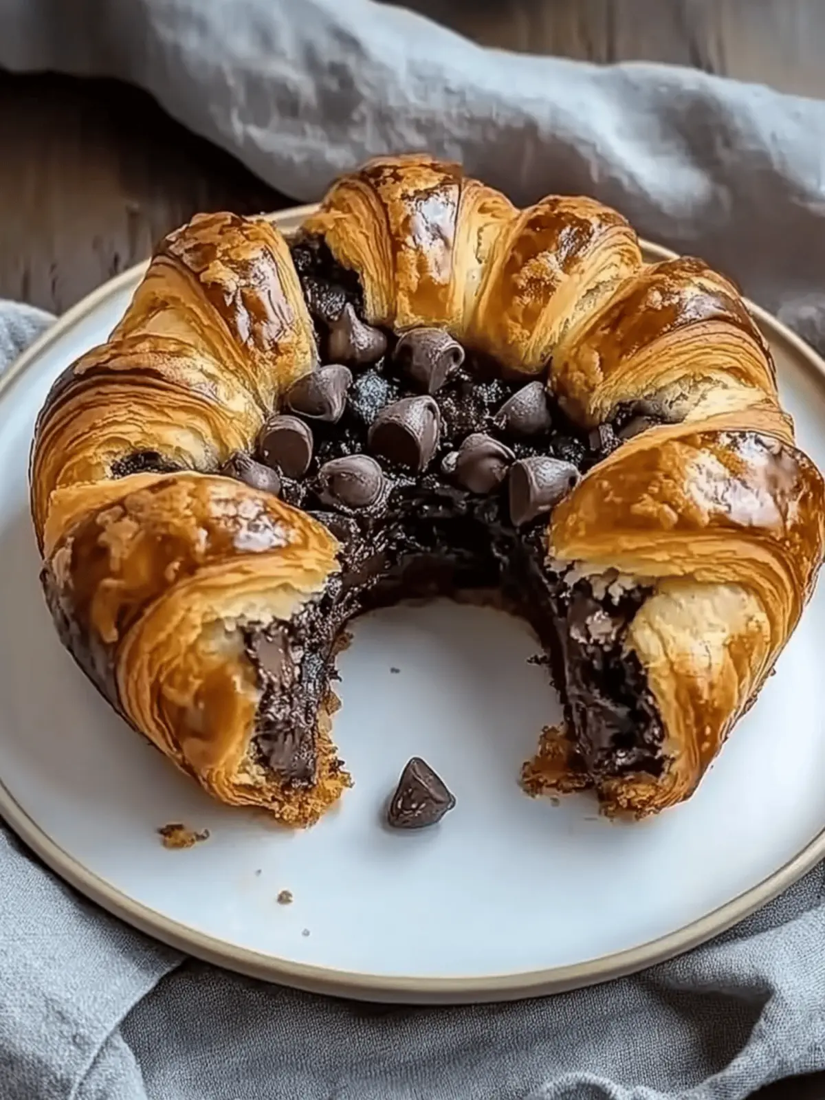 Chocolate Croissant Breakfast Bake