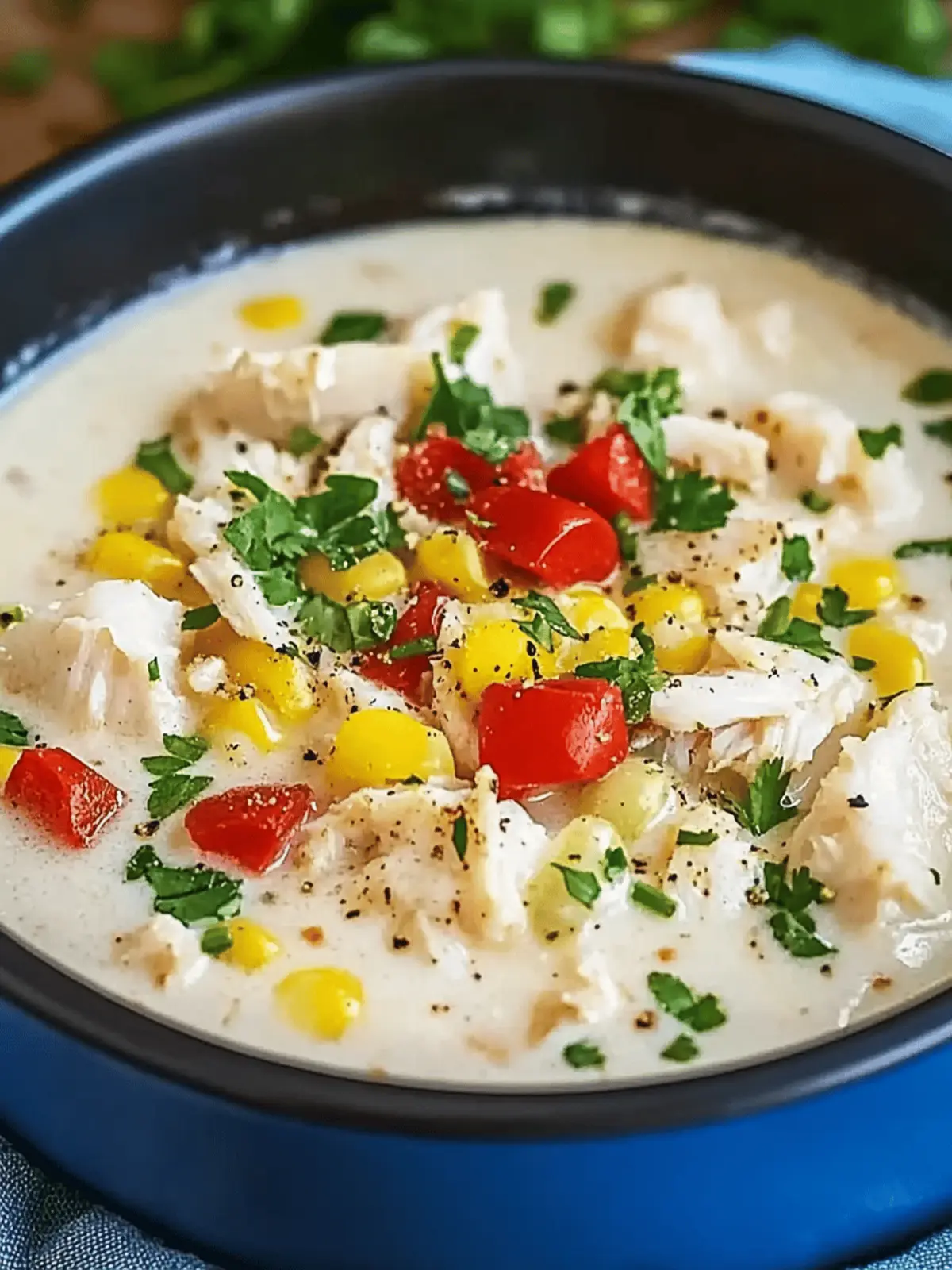 Delicious Creamy White Crab Chili