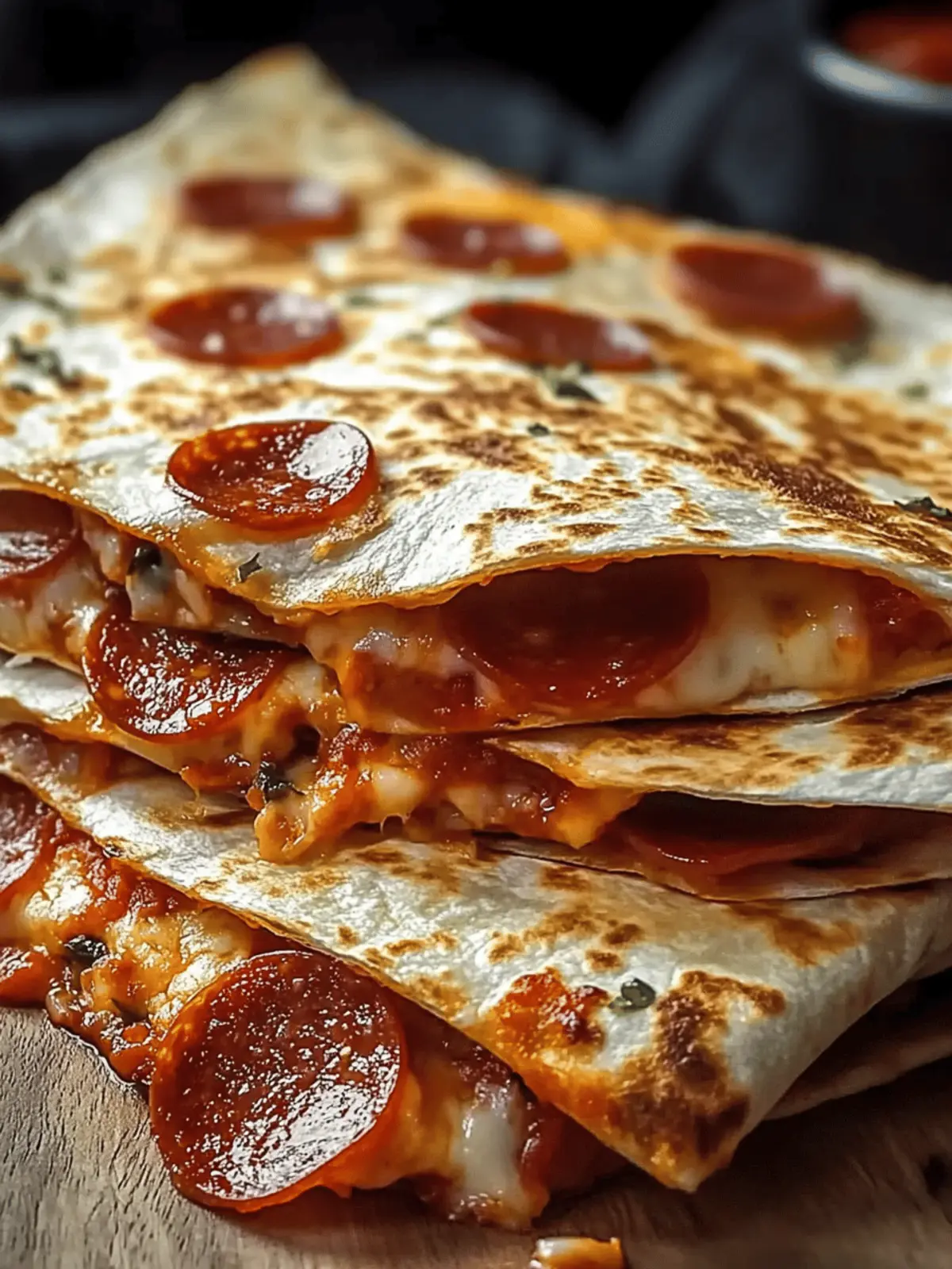 Easy Pepperoni Pizza Quesadillas Recipe