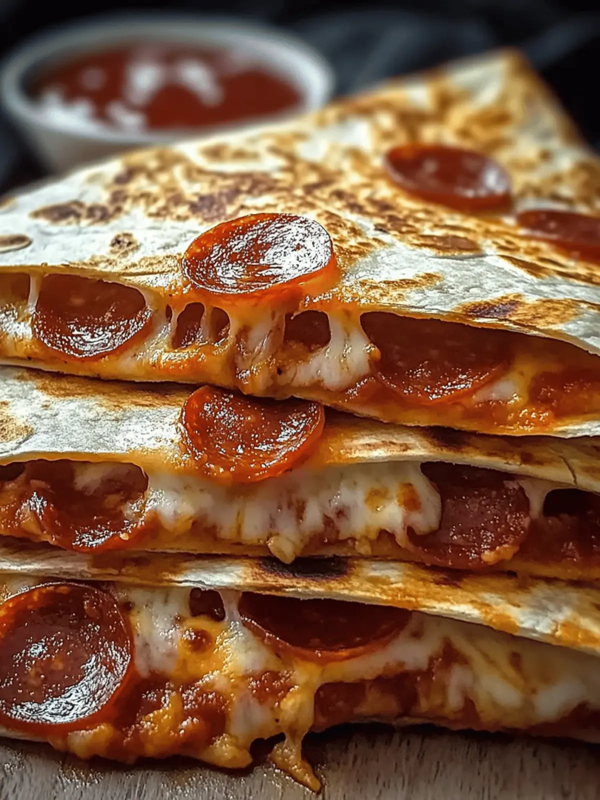 Easy Pepperoni Pizza Quesadillas Recipe