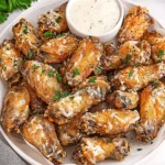 Slow Cooker Garlic Parmesan Wings
