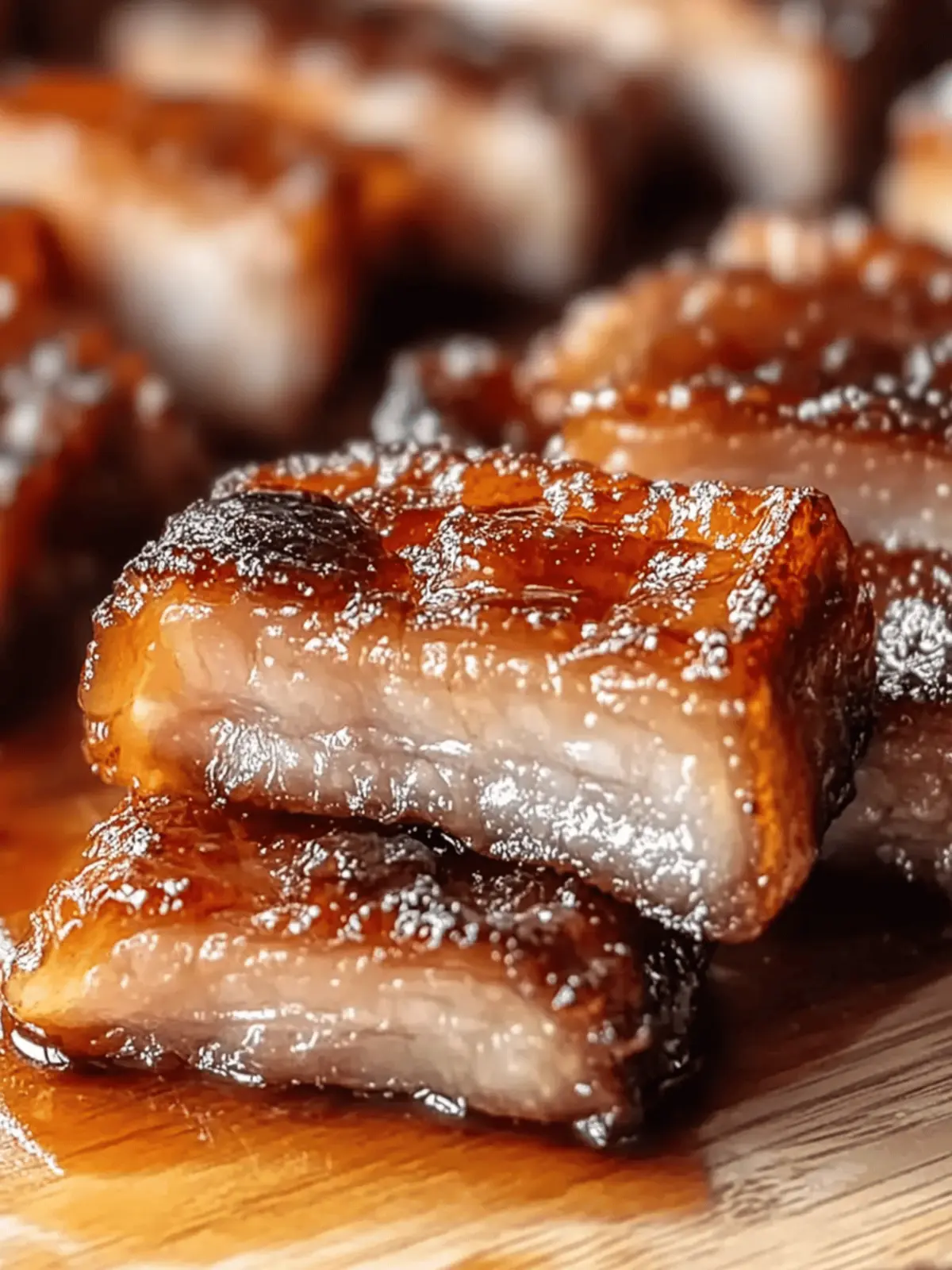 Honey Glazed Crispy Pork Belly