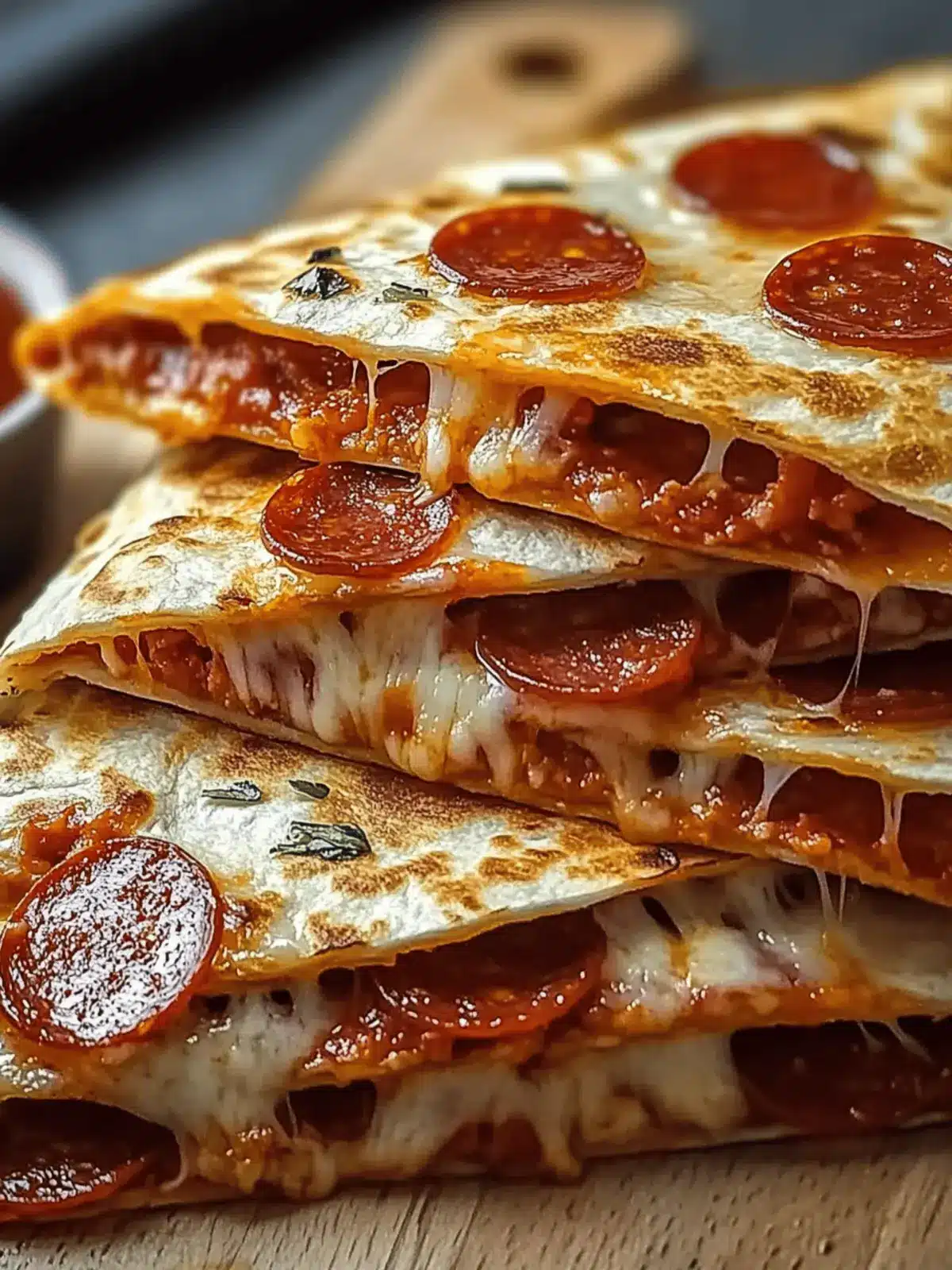 Easy Pepperoni Pizza Quesadillas Recipe