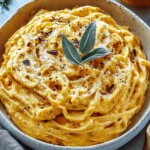 Pumpkin Cottage Cheese Pasta