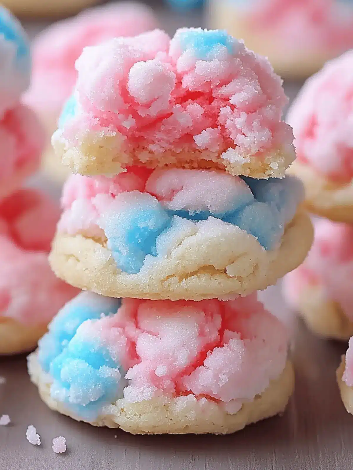 Cotton Candy Cookies