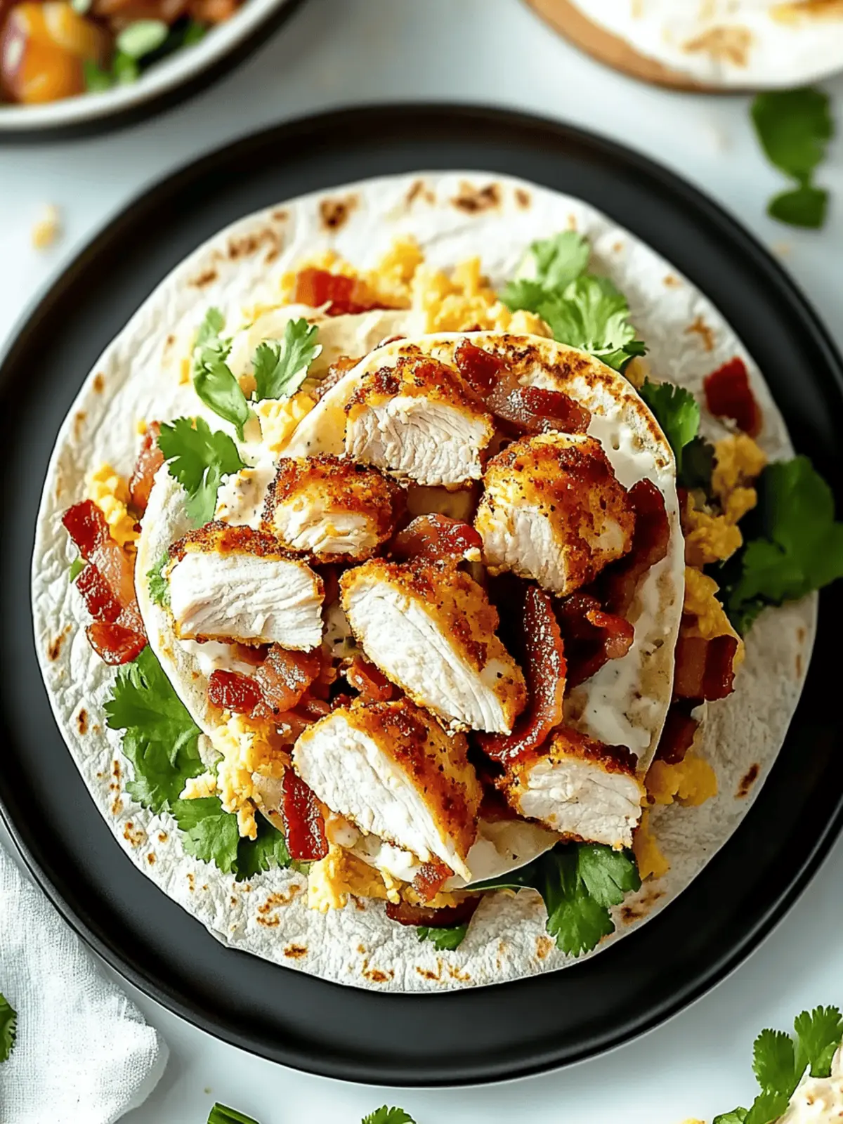 Crispy Chicken Bacon Ranch Wrap