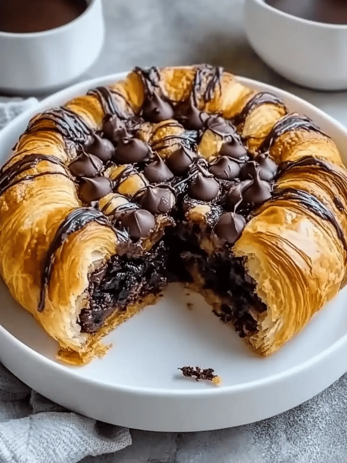 Chocolate Croissant Breakfast Bake