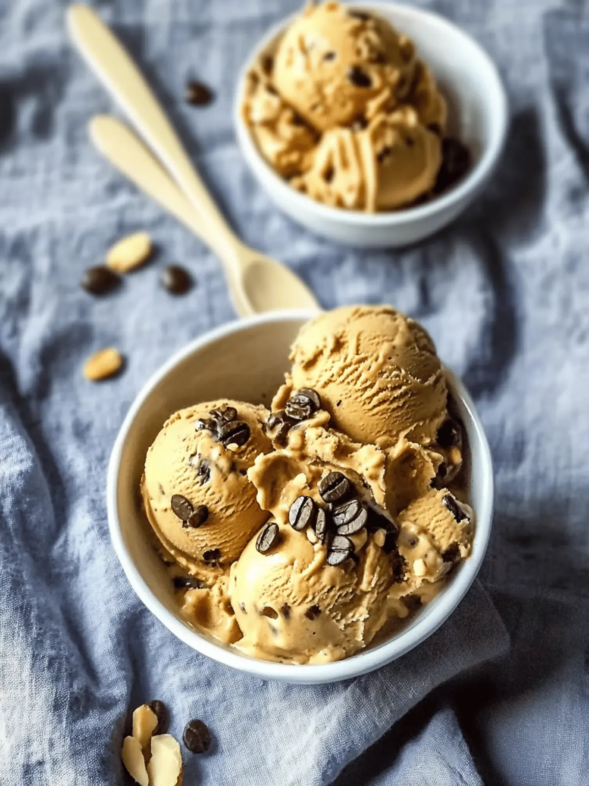 Mocha Almond Protein Ice Cream (Using a Ninja Creami)