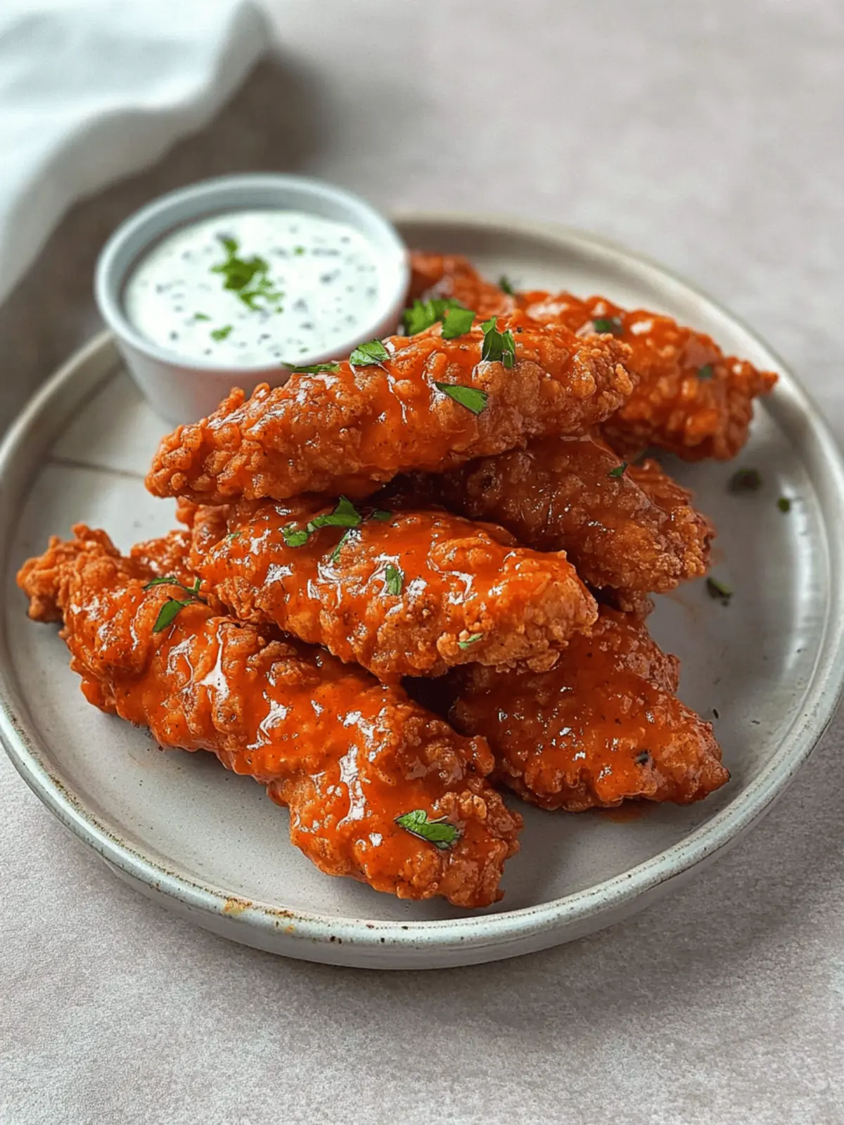 Crispy Buffalo Chicken Tenders recipe