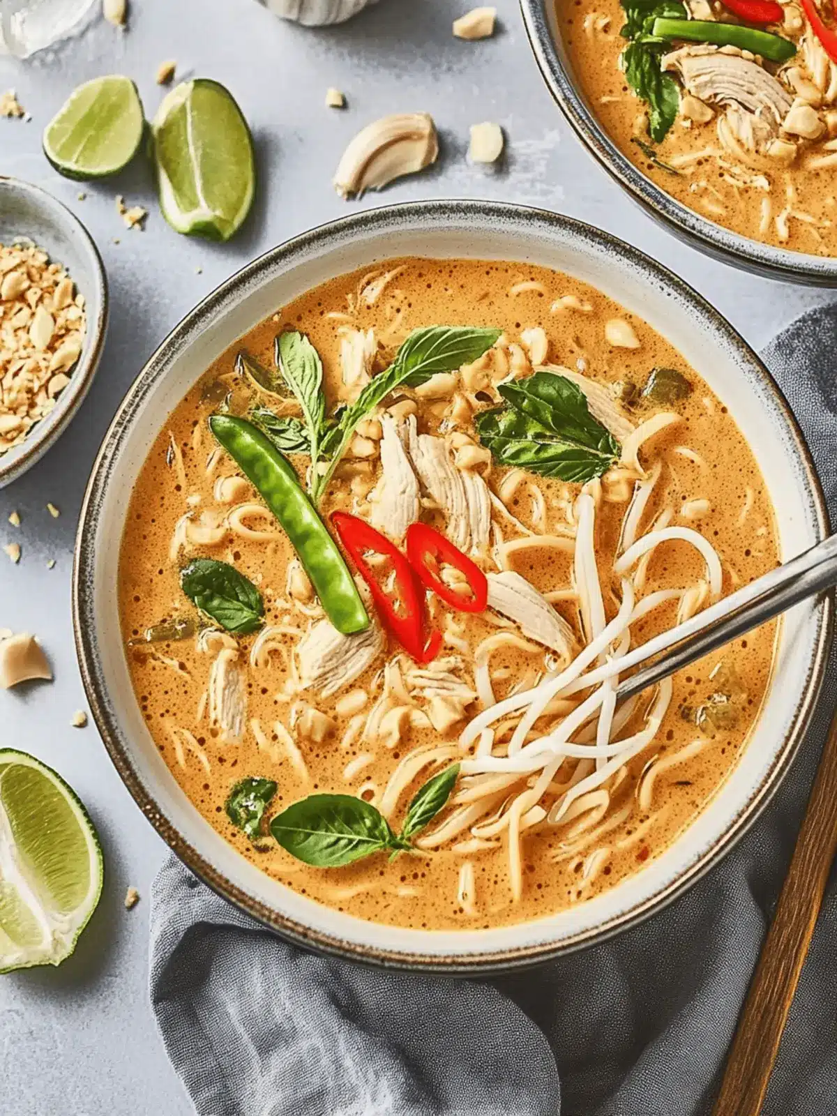 Red Curry Chicken Noodle Soup