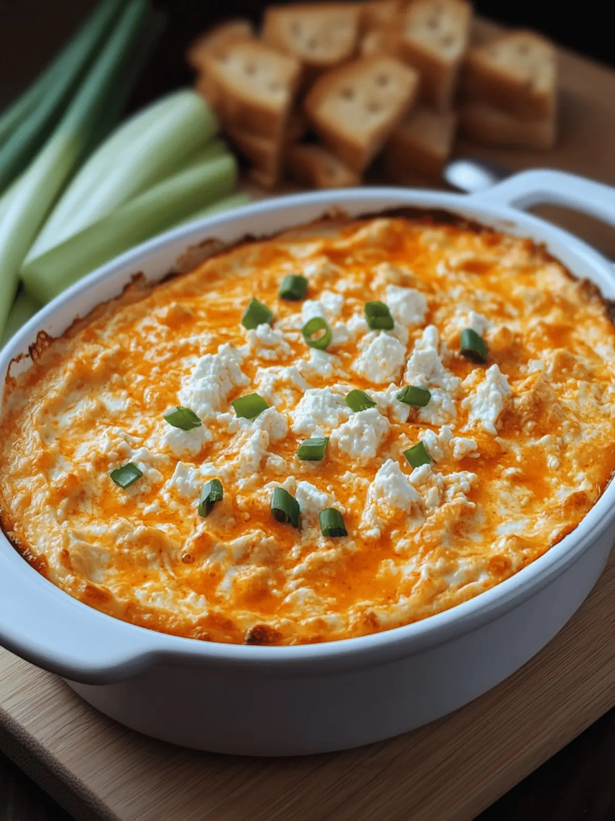 Cottage Cheese Buffalo Chicken Dip
