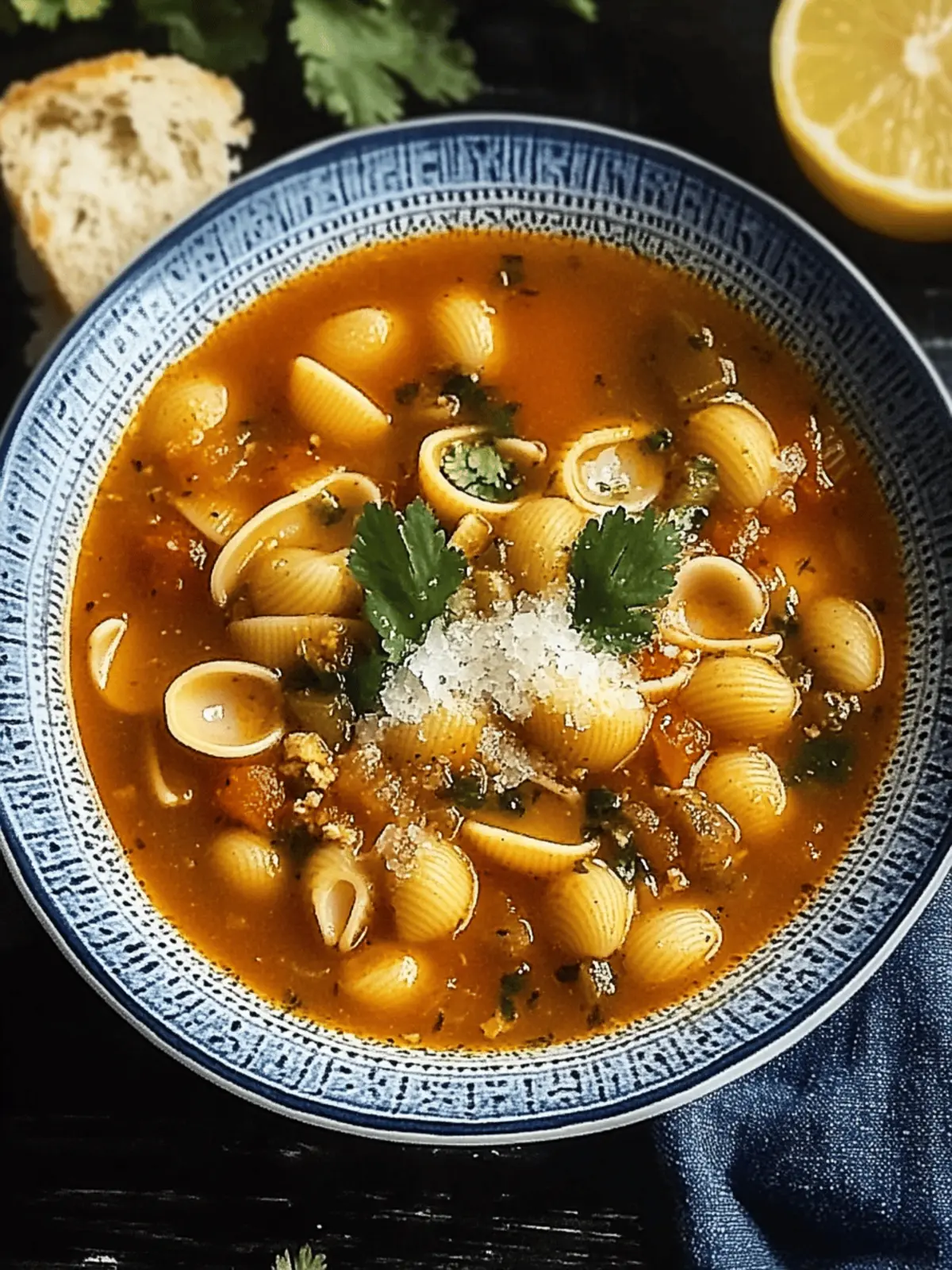 Mexican Shell Pasta Soup Sopa de Conchas