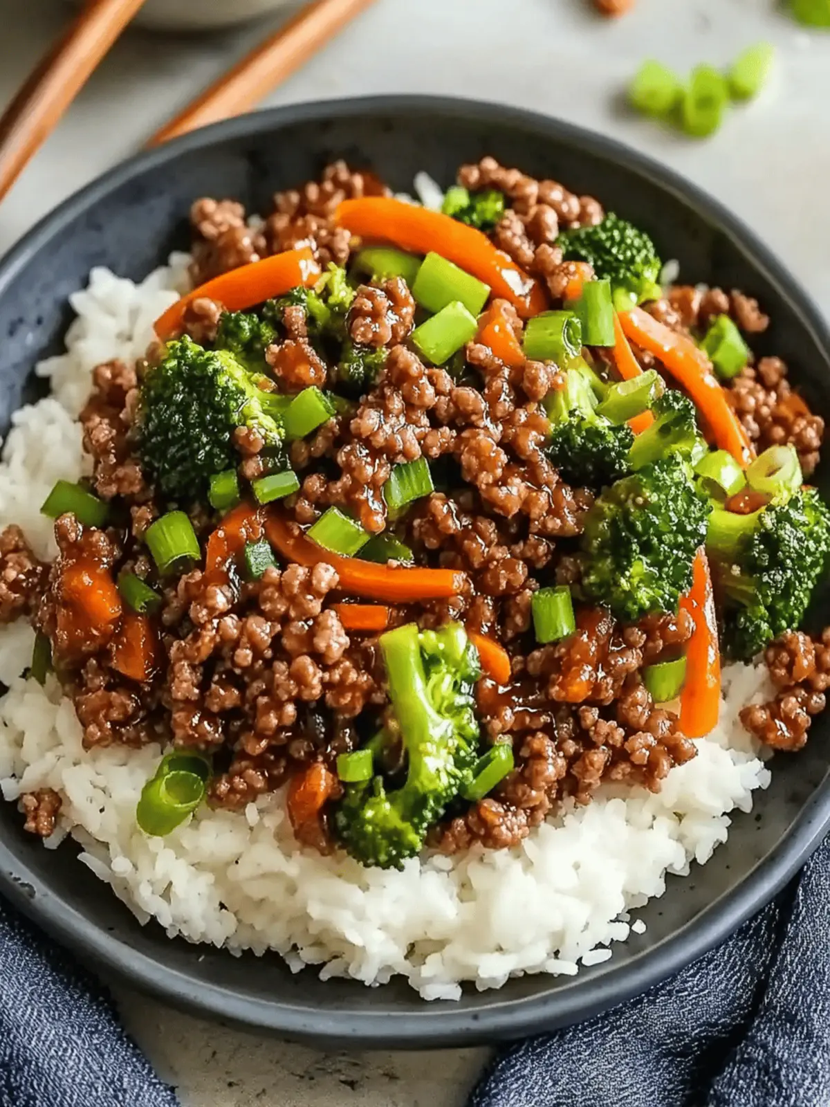 Teriyaki Ground Beef Stir-Fry