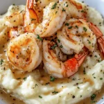Creamy Garlic Shrimp Over Mashed Potatoes