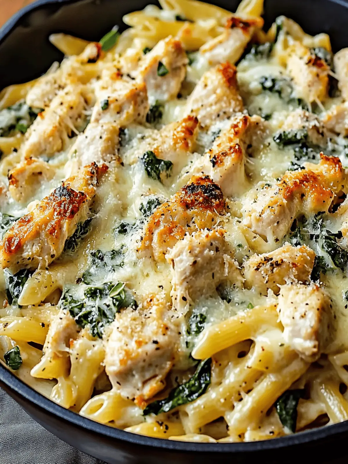 Spinach Dip Chicken Pasta with Easy Recipes with Rotisserie Chicken