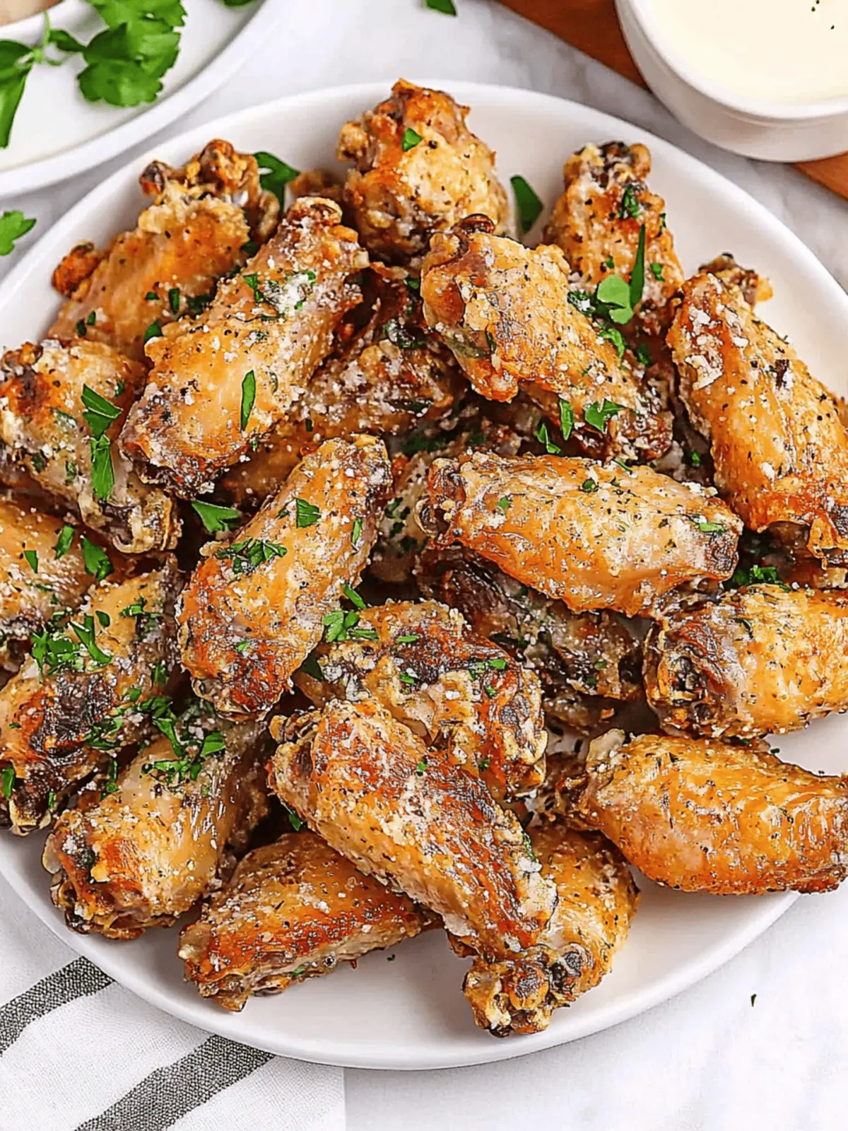 Slow Cooker Garlic Parmesan Wings